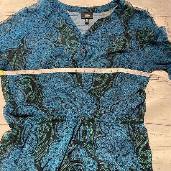 Mossimo sheer dress with black tank dress Sz M Preowned - Picture 6 of 7